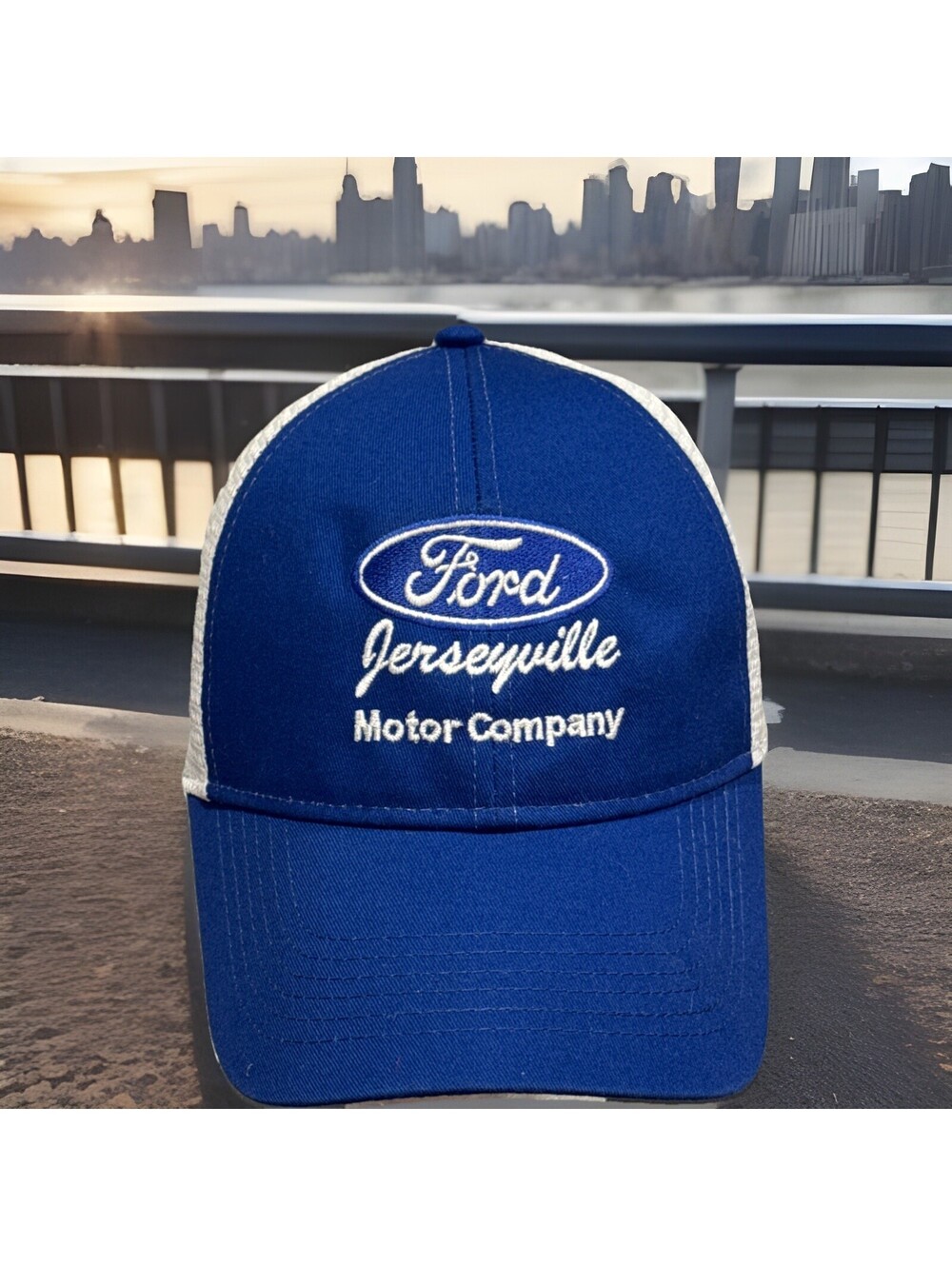Ford Bronco Badlands Motor Company Cars Trucks Jerseyville Blue Baseball Cap